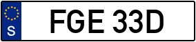 Truck License Plate